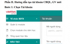 Cách tạo mới tài khoản TEMIS