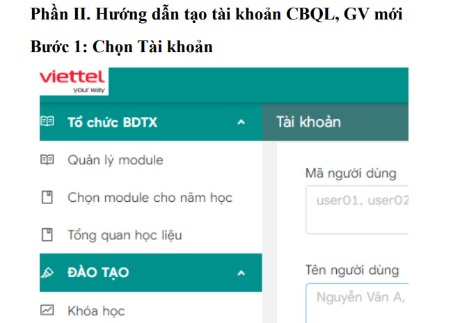 Cách tạo mới tài khoản TEMIS